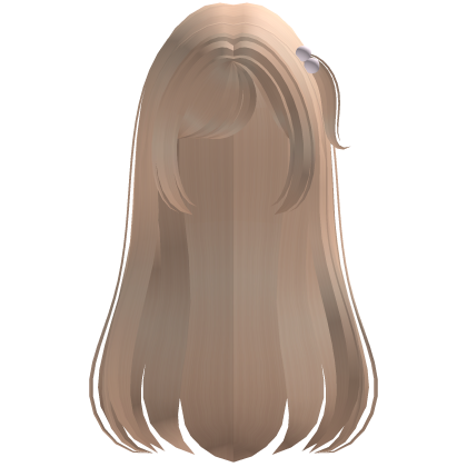 Cute Long Blonde Dollie Hair /w Pink Bobbles Roblox item