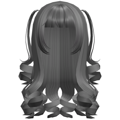 Dolly Coquette Curled Pigtails (Gray)