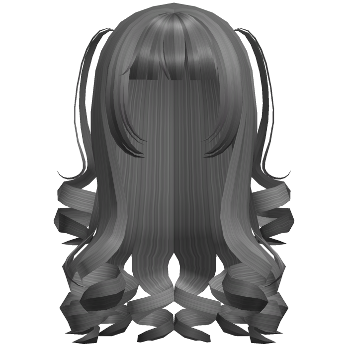 Dolly Coquette Curled Pigtails (Gray)