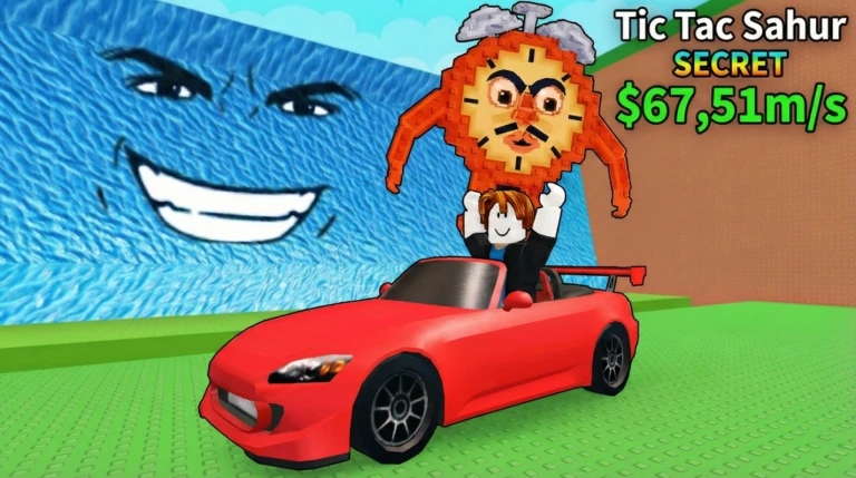 Brainrotsのために車で津波を脱出 🌊