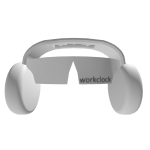 White WorkClock Shades Headphones