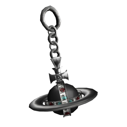 Vivienne Westwoods Emo Vkei Black Orb Keychain thumbnail