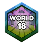 Unlock World 18! Roblox badge thumbnail