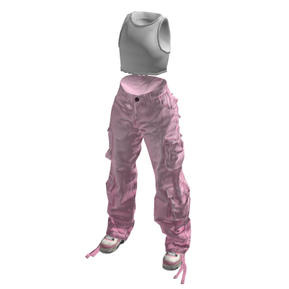 BB Pink Urban Baggy Cargos Full Outfit thumbnail