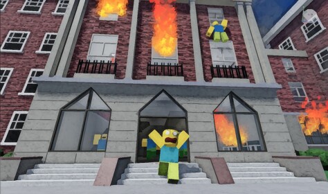 🔥Escape The Burning Town Obby🔥 (OPEN SOURCE)