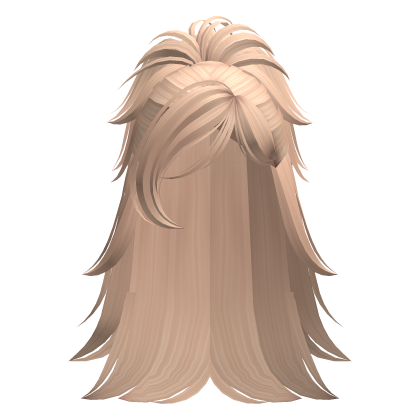 Messy Emo Y2K Scene Ponytail Hair (Blonde) Roblox item