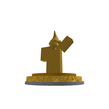 Golden gnome Statue