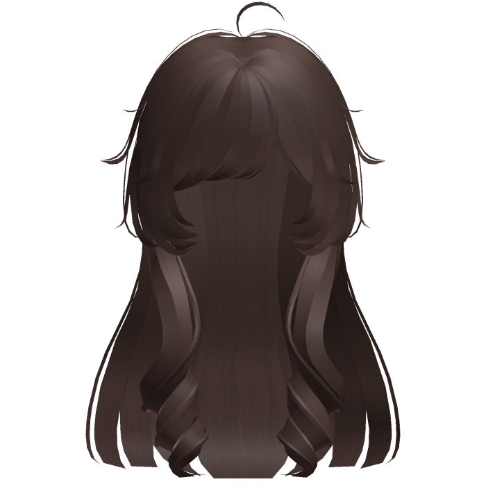 brown sweet cutecore layered hair