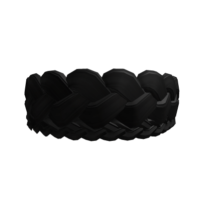 Black Braided Blindfold Hair Roblox item