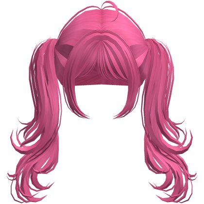 Flowy Long Igari Lolita Pigtails (Hot Pink) Roblox item
