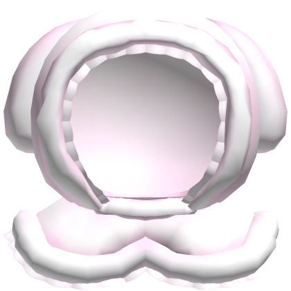 ♡ cute lamb fur trim hood in pink
