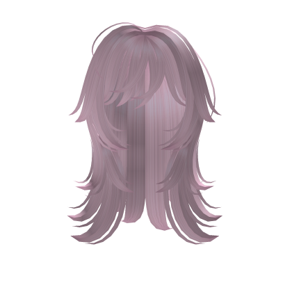 light pink cute messy anime hair w/ bangs Roblox item