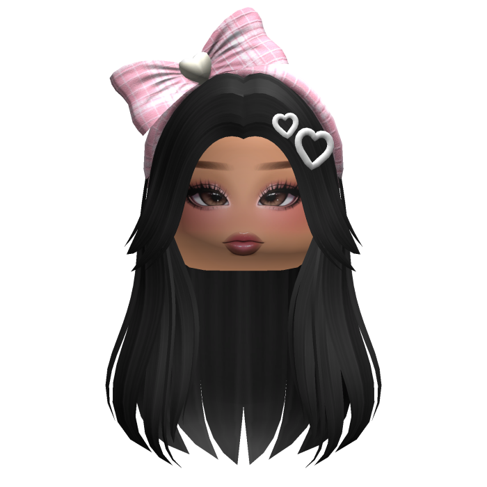 Soft Girl Straight Hair w/ Accessories & Makeup