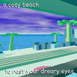 a cosy beach to rest your dreary eyes icon