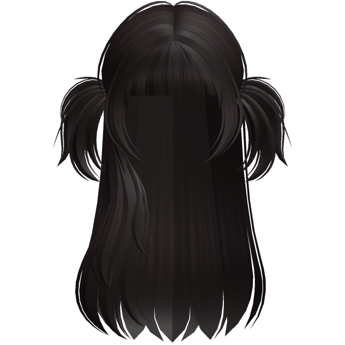 Dark Brown Y2K Long Twin-Tail Hair