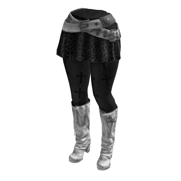 Y2K Leopard SkirtCrossLeggings(WhiteBlackDarkGrey)