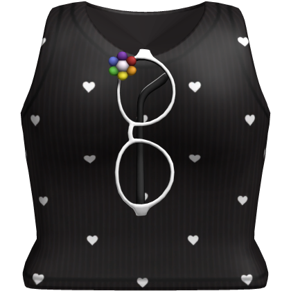 Cute Heart Top Flower Glasses