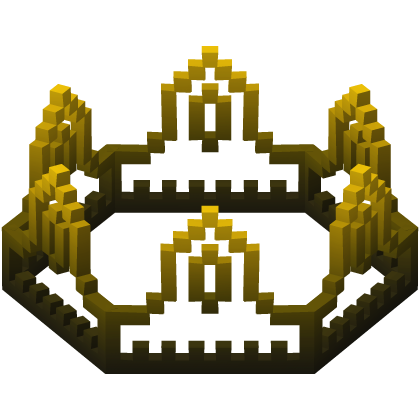 Yellow 8-Bit Royal Crown Outline Recolor (Addon)