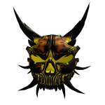 Oni Lava Skull Mask
