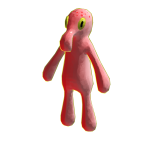 Red Squid Painted Suit