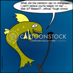 fish doing standup comedy