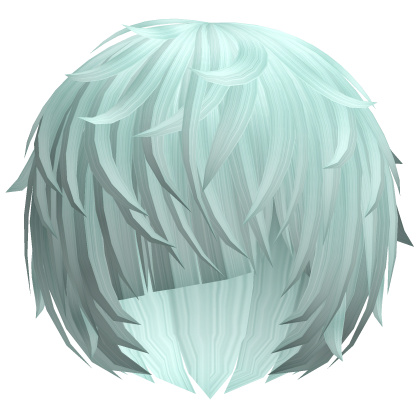 ^,…,^ cyan messy vkei anime emo moe hair 