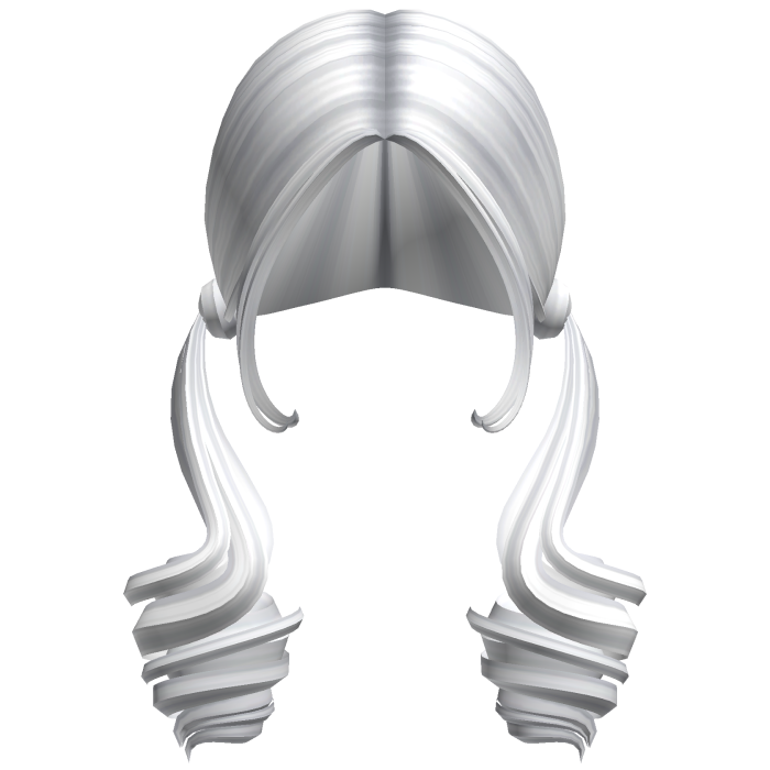 -',ৎ Stunna Tight Low Curly Pigtails in White