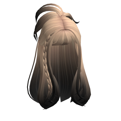[팝] Playful Popstar Hair w/ Braids (Blonde-Black) Roblox item