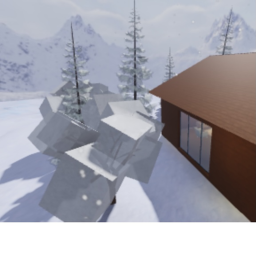 Snowy mountians vibe place hangout