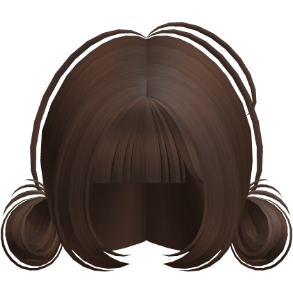 Cute Messy Low Buns in Brown
