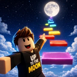 🚀 Up to the Moon Obby 🌙 (Hard Parkour Challenge) icon