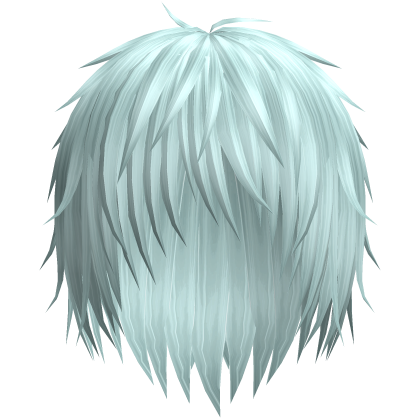vkei emo boy anime wispy hair (light blue) Roblox item