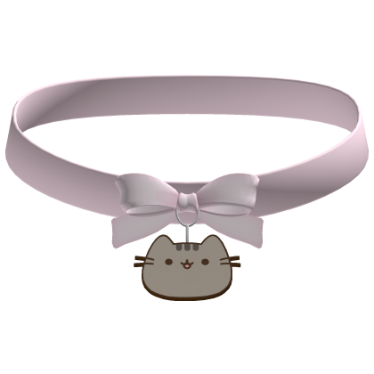 pink pusheen choker Roblox item