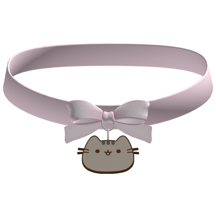pink pusheen choker