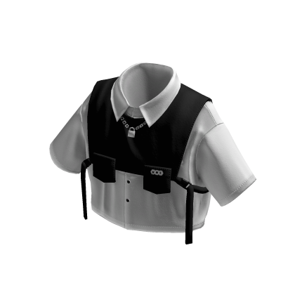 MOG - White Shirt with Black Vest