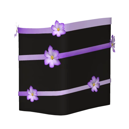 (R6) Black&Purple Right flower sleeve | Roblox Item - Rolimon's