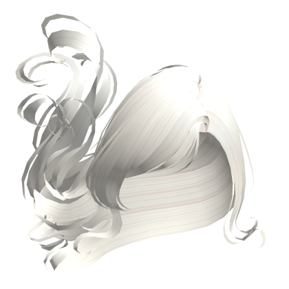 floating magical angel hair in white