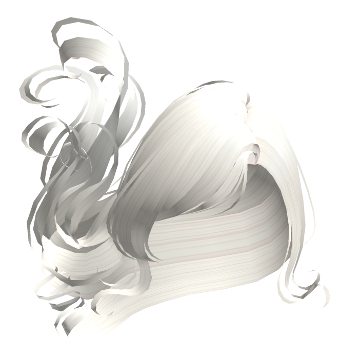 floating magical angel hair in white