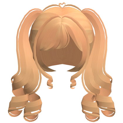 . ︵ ୨ lovely girl curly pigtails in honey !