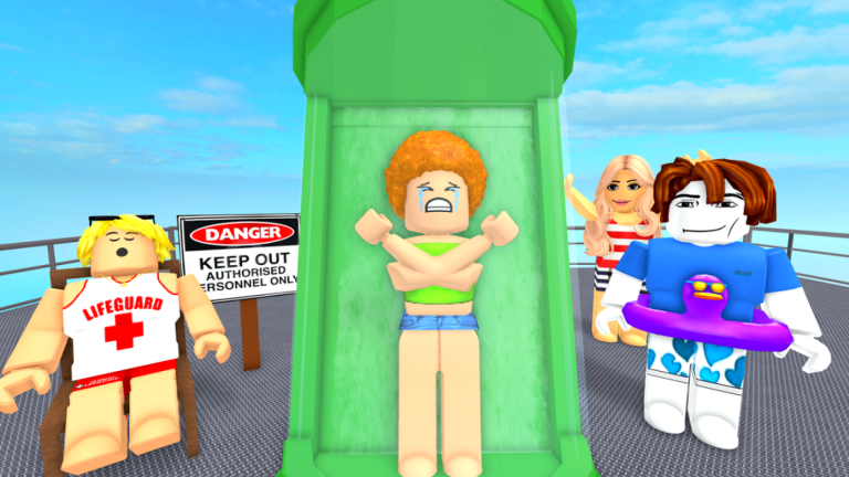 🌊Tallest Waterslide Line Simulator screenshot 1