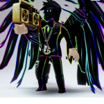Rainbow wolf king