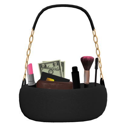 Luxury Makeup Purse w/ Money Wallet in Black