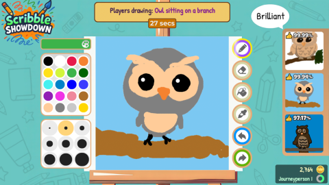 Script Canvas Sketch Brush Palette Drawing Artist - [NEW] Scribble Showdown script preview