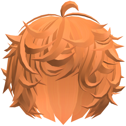 🐶SUPA FLUFFY! cute kawaii boy hair 🐾 orange Roblox item