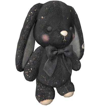 🖤 FREE 🖤 (C111C) Bunny Plush black Cosmic 🐰 | Roblox Item