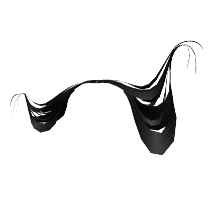 Ghost Hair Extension Black Roblox item