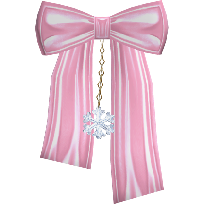 Back Pink Christmas Bow