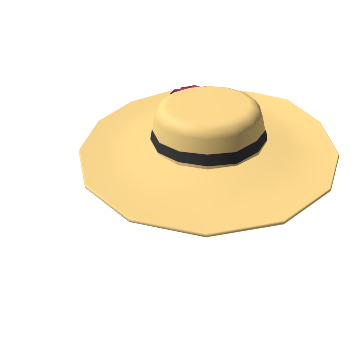 Hat Ribboned Flower 