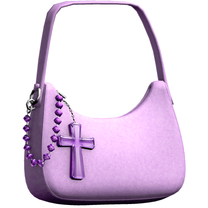 Designer Shoulder Bag with Jesus Cross Charm thumbnail