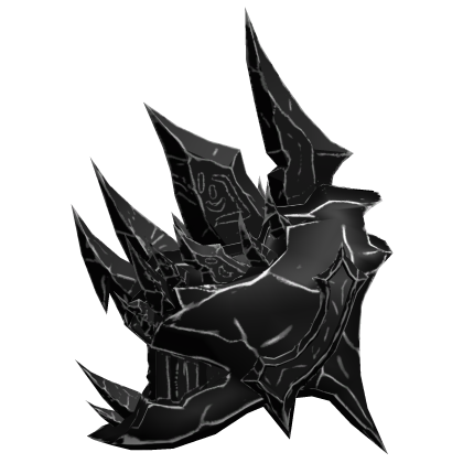 Necro-Steel Right Shoulder - Black/White Roblox item